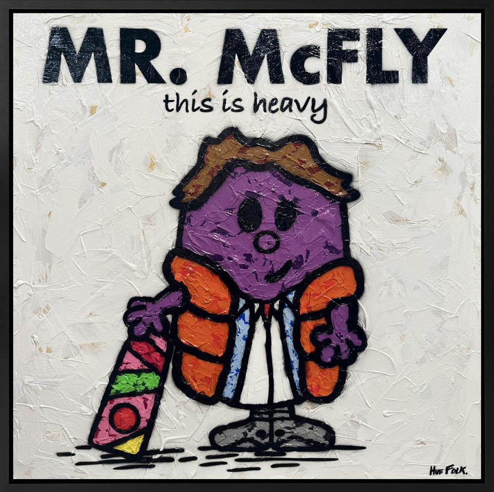 mcfly the untold stories framed original by artist hue folk