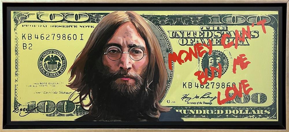 money cant buy you love framed original by artist zinsky