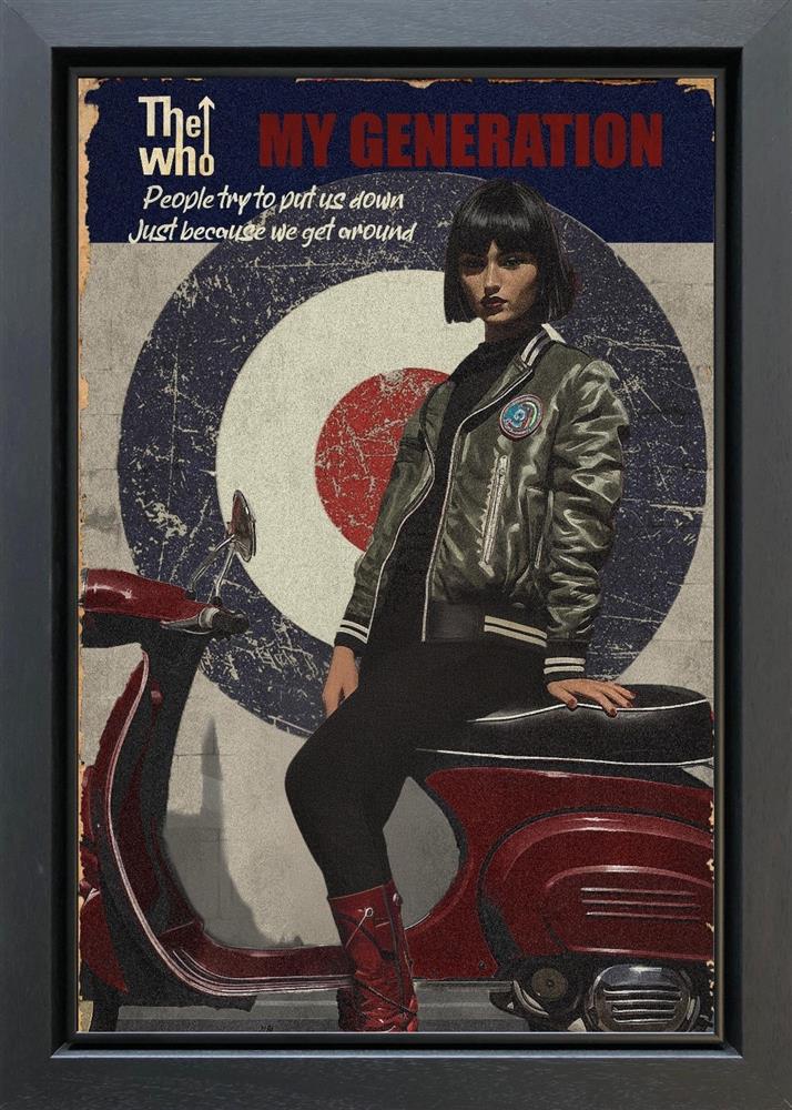 my generation framed original by artist linda charles