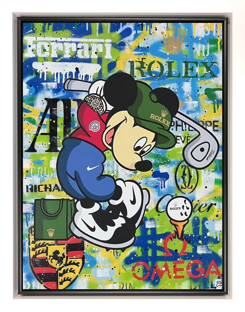 my mickey framed original by artist emily crook