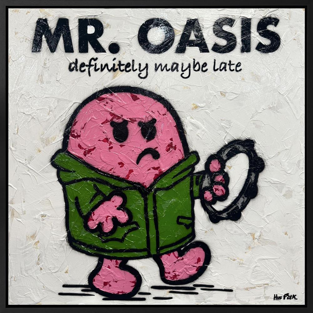 oasis the untold stories framed original by artist hue folk