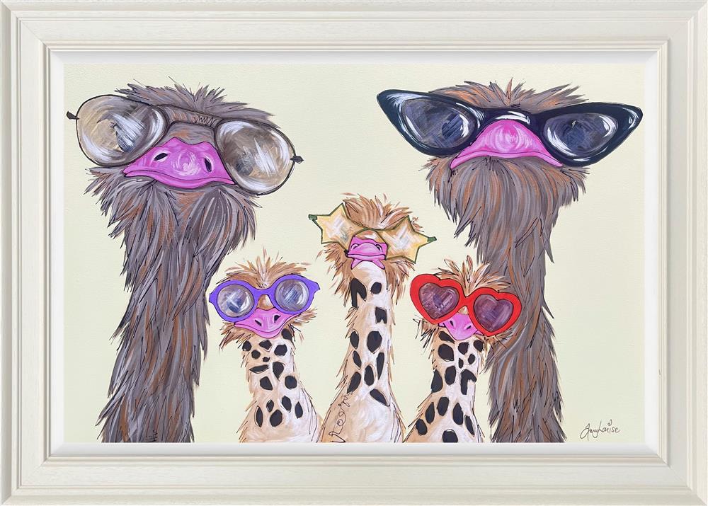 on us holidays fraed original by artist amy louise