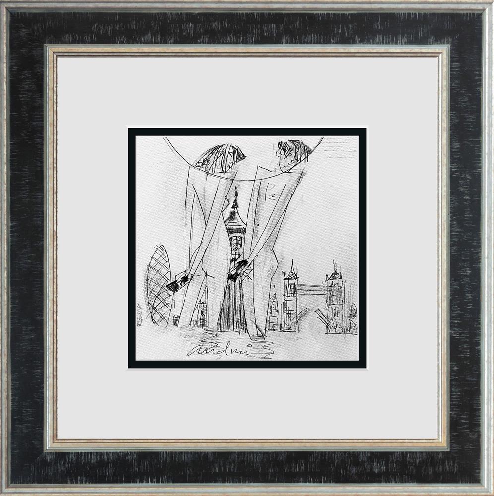 online date study framed original by artist andrei protsouk