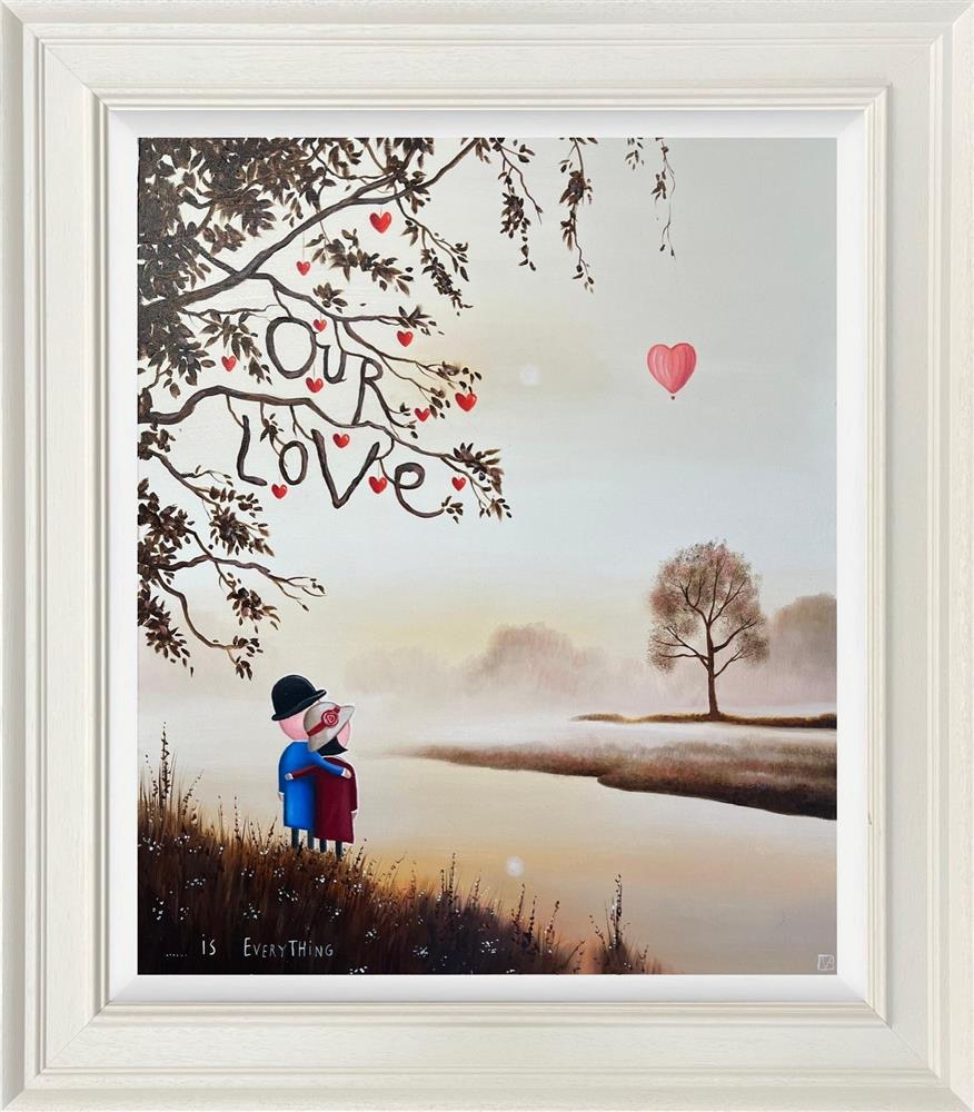 our love framed original by artist michael abrams