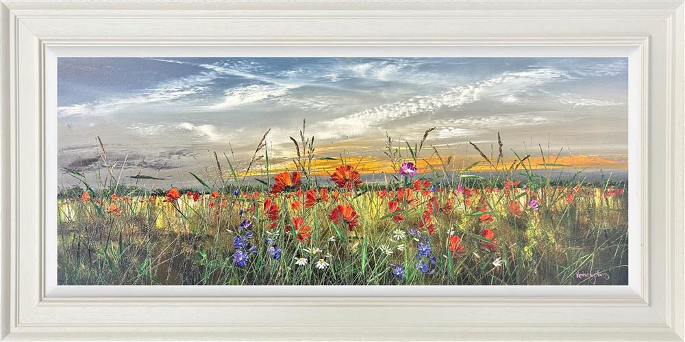 painted by the wind framed original by artist kimberley harris