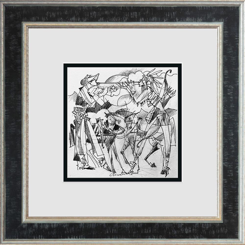 pace pipe study framed original by artist andrei protsouk
