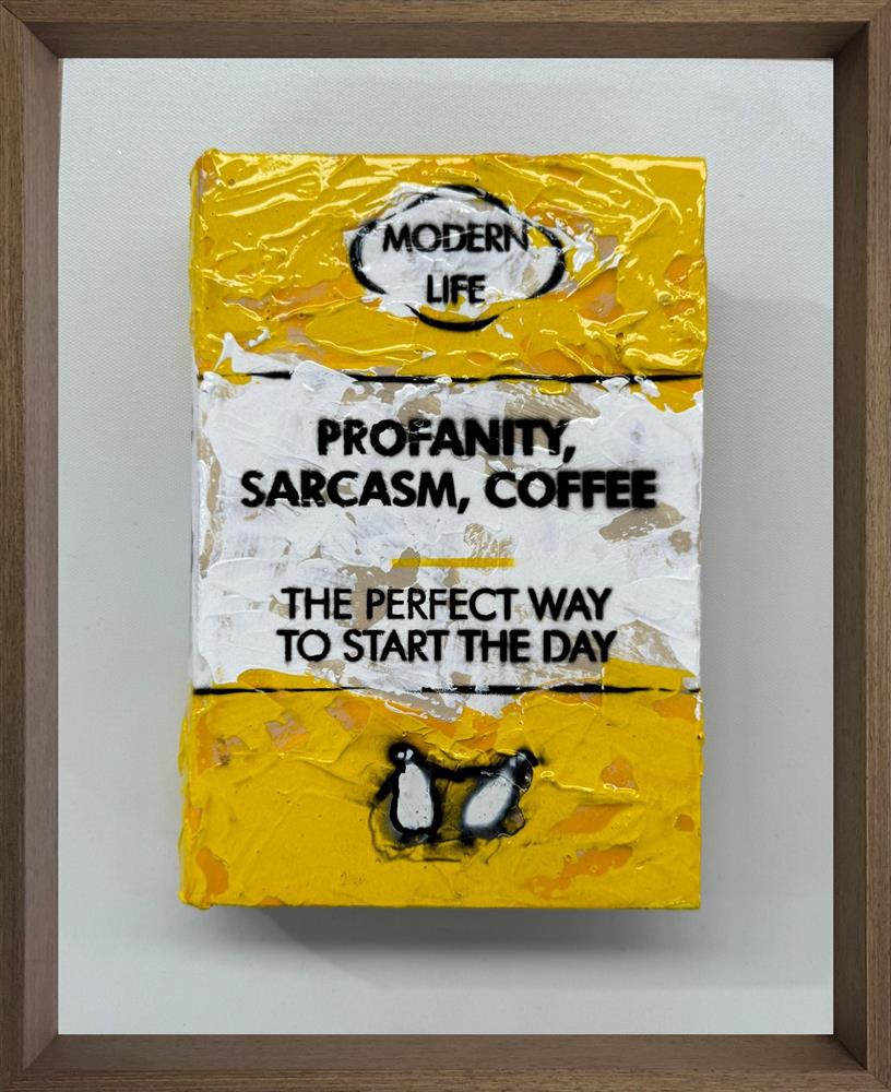 perfect way to start the day mini storybook original framed by artist hue folk