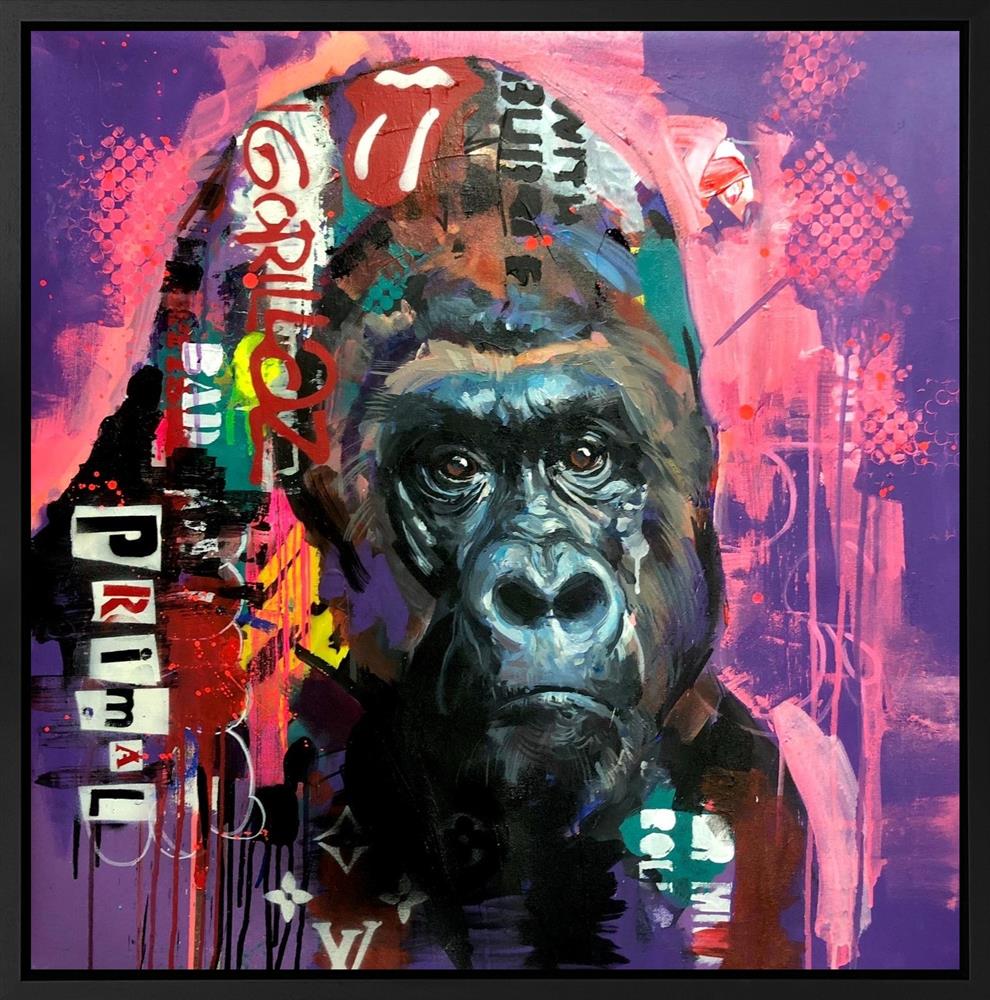 primal framed original by artist zinksy