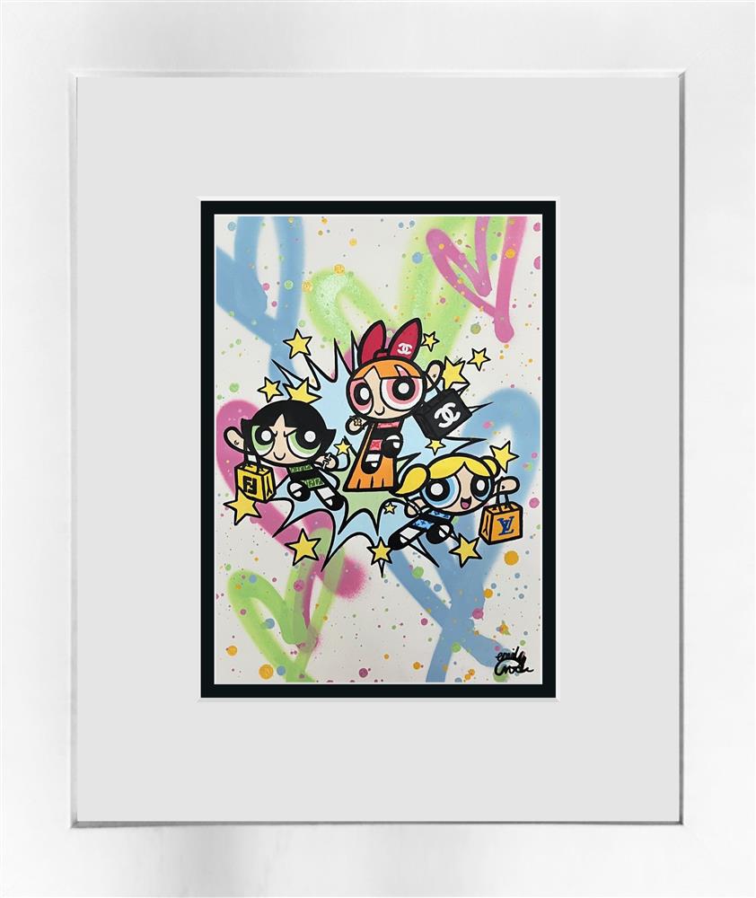 puff power framed original study by artist emily crook