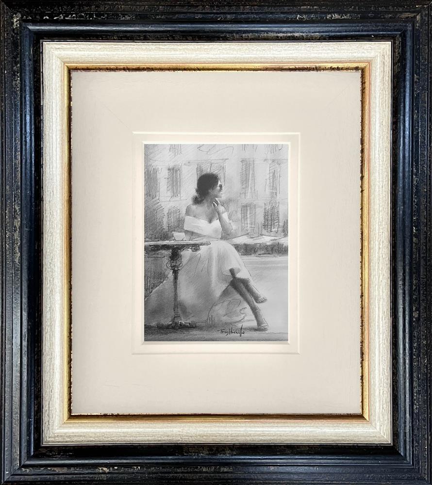 reflections framed original study by artist tony hinchliffe