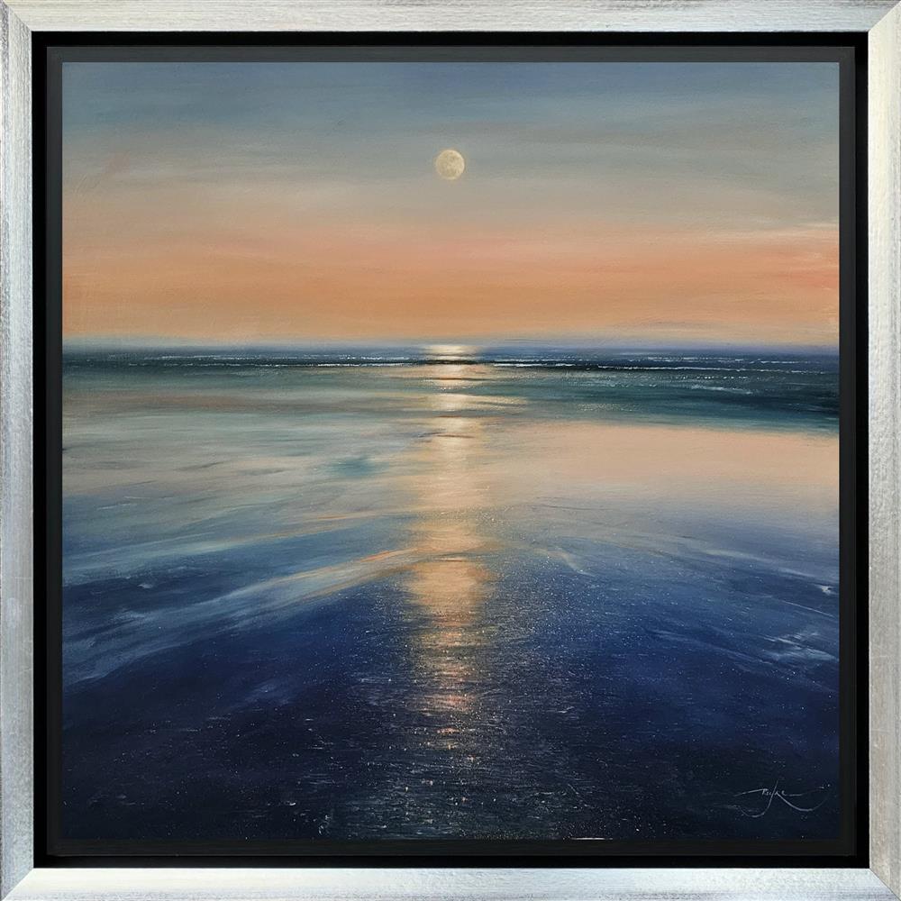 rising tide rising moon framed original by artist ben payne
