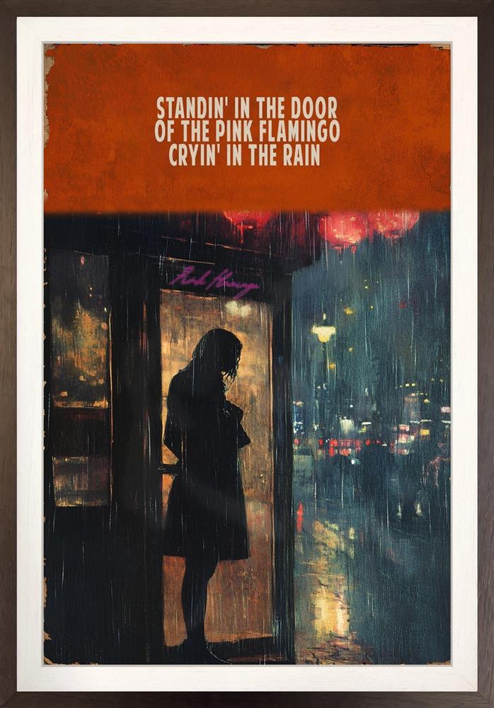 say hello wave goodbye framed original by artist linda charles