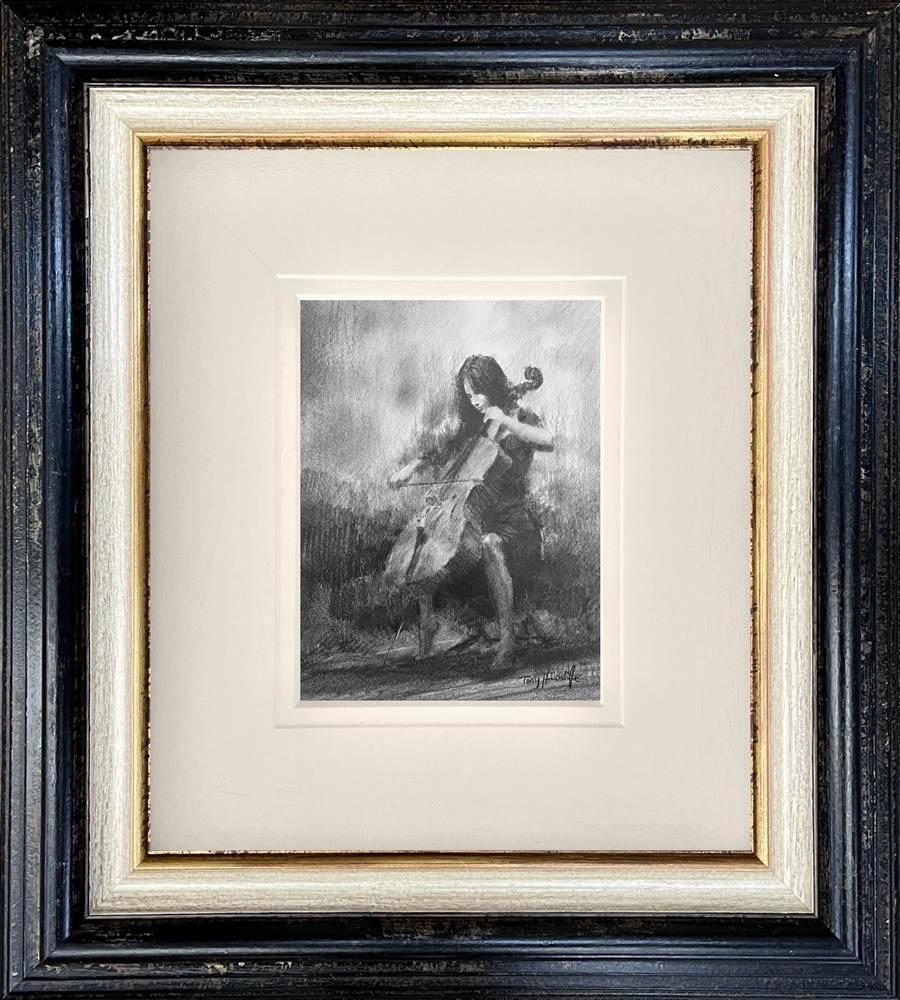 secrets and wishes framed original study by artist tony hinchliffe