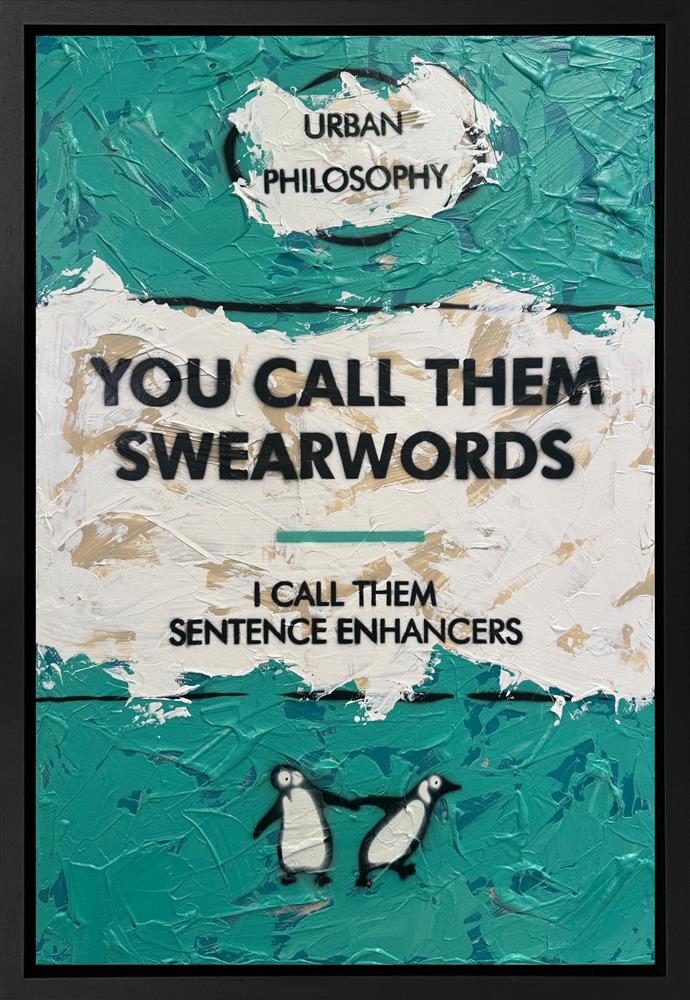 sentence enhancers framed original by hue folk