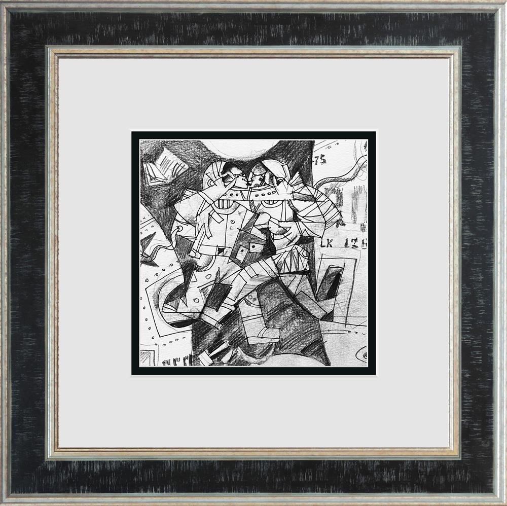 sharing air framed original study by artist andrei protsouk