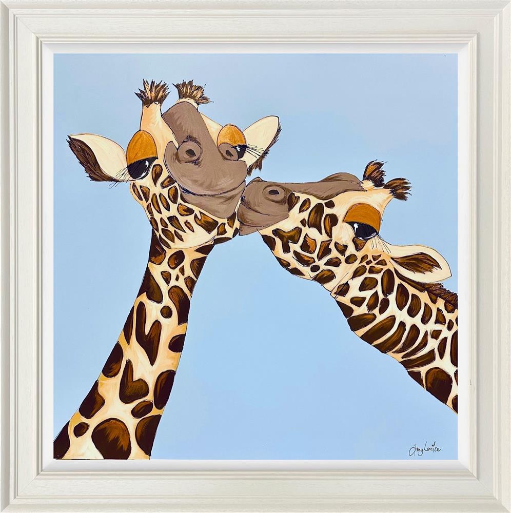 sky high framed original by artist amy louise