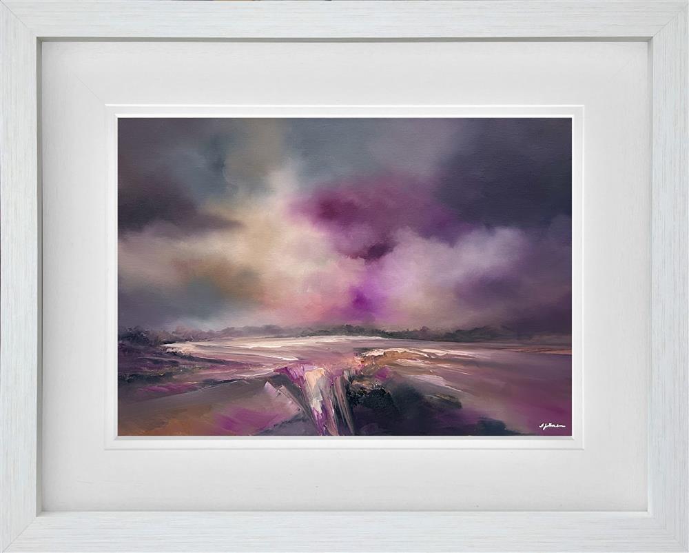 softly wanering framed orignal by artist alison johnson