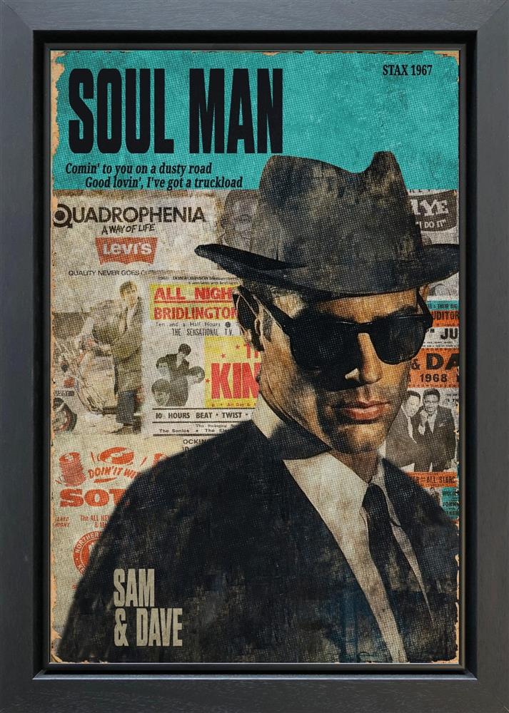 soul man framed original by artist linda charles