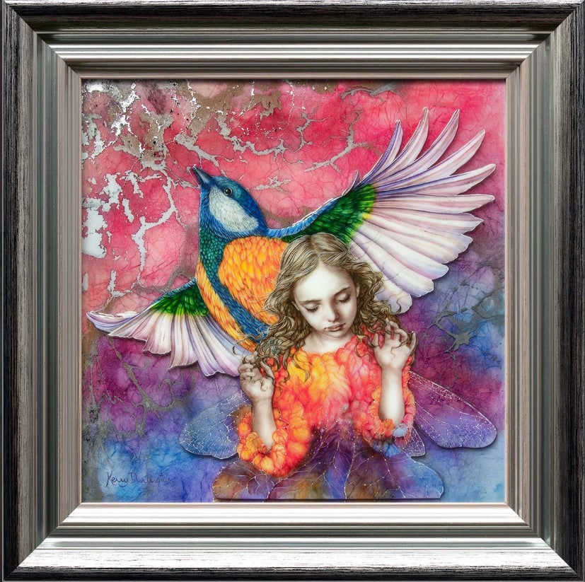 Spring faerie framed by artist kerry darlington