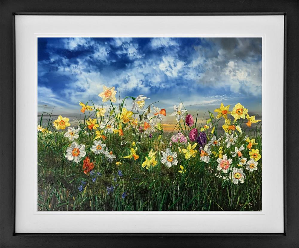 spring framed print by artist kimberley harris