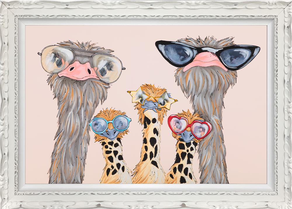 summer holiday framed print by artist amy louise