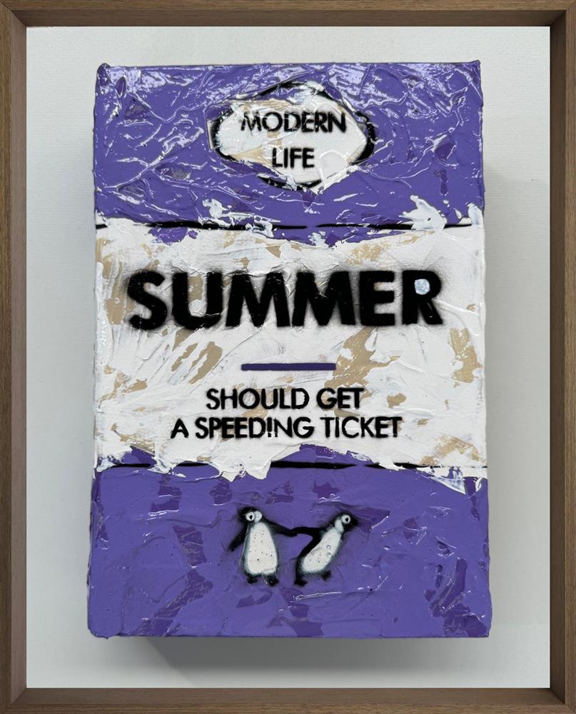 summer storybook original framed by artist hue folk