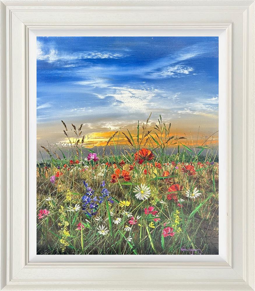 summers wild chorus framed original by artist kimberley harris