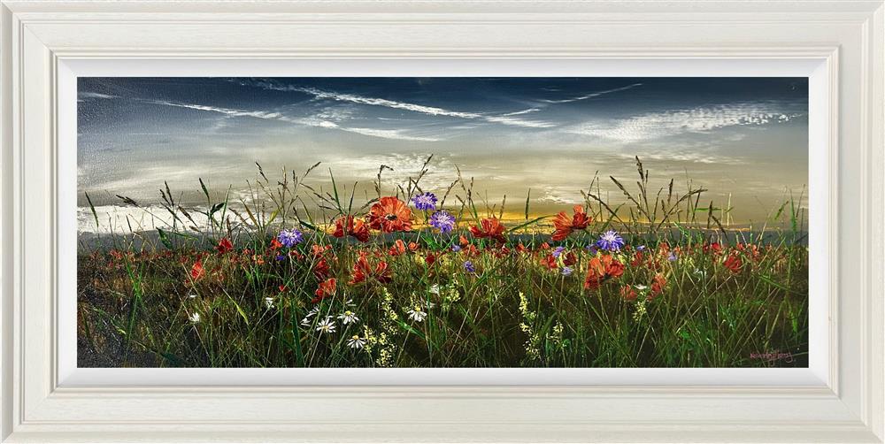 sunlit solace framed original by artist kimberley harris