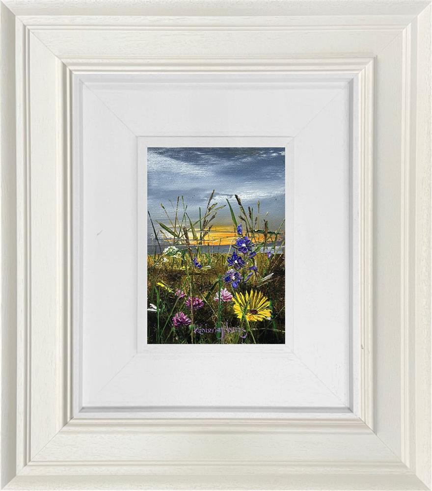 sunshine hope miniatire framed original by artist michael abrams