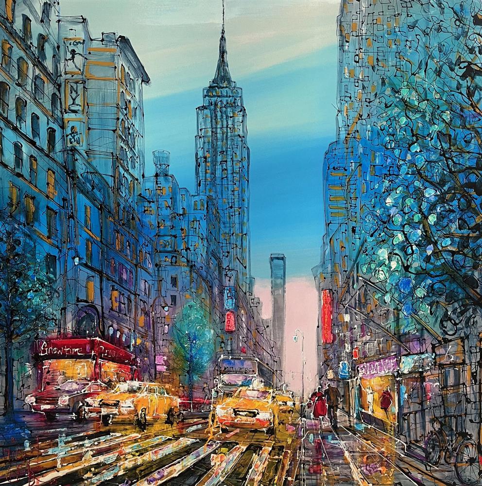 the big apple canvas deluxe framed print by artist nigel cooke