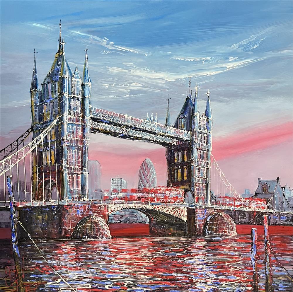 the city of london canvas deluxe framed print by artist nigel cooke