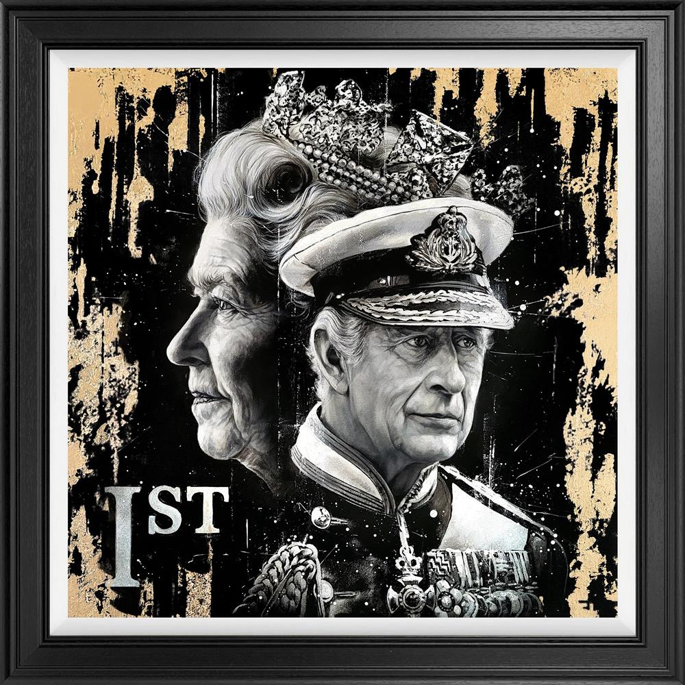 the crown framed print by artist ben jeffery