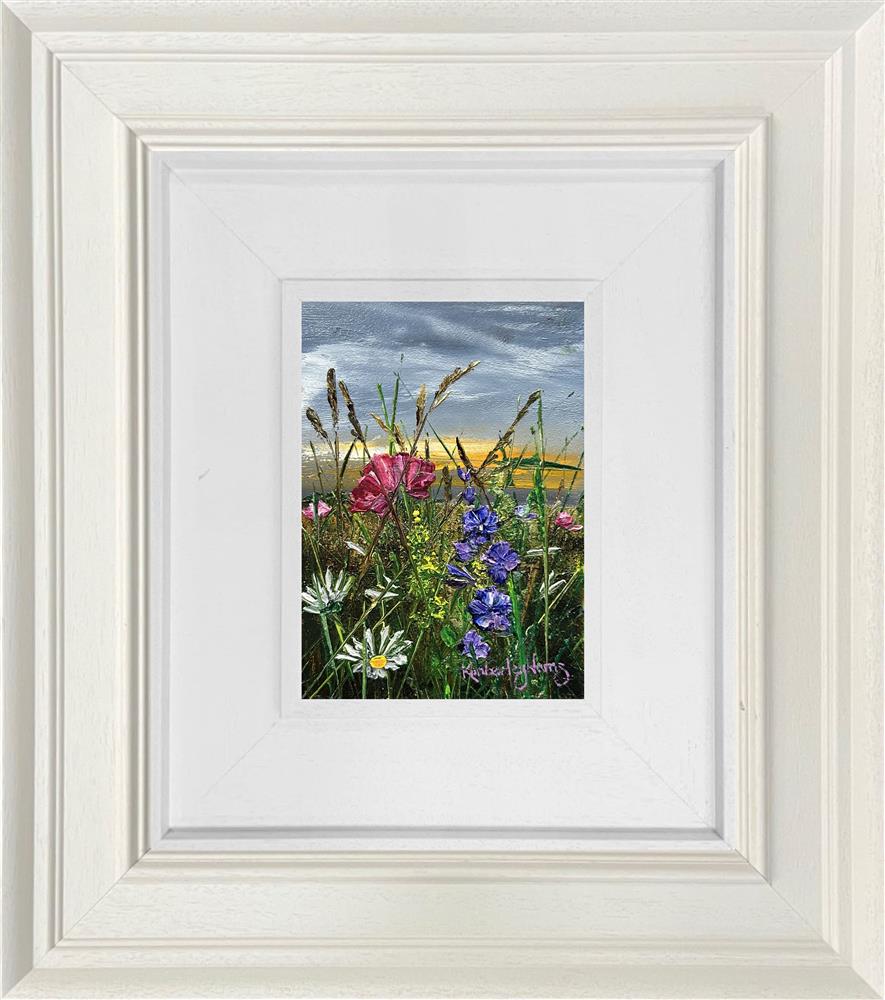 the harvest miniature framed original by artist michael abrams