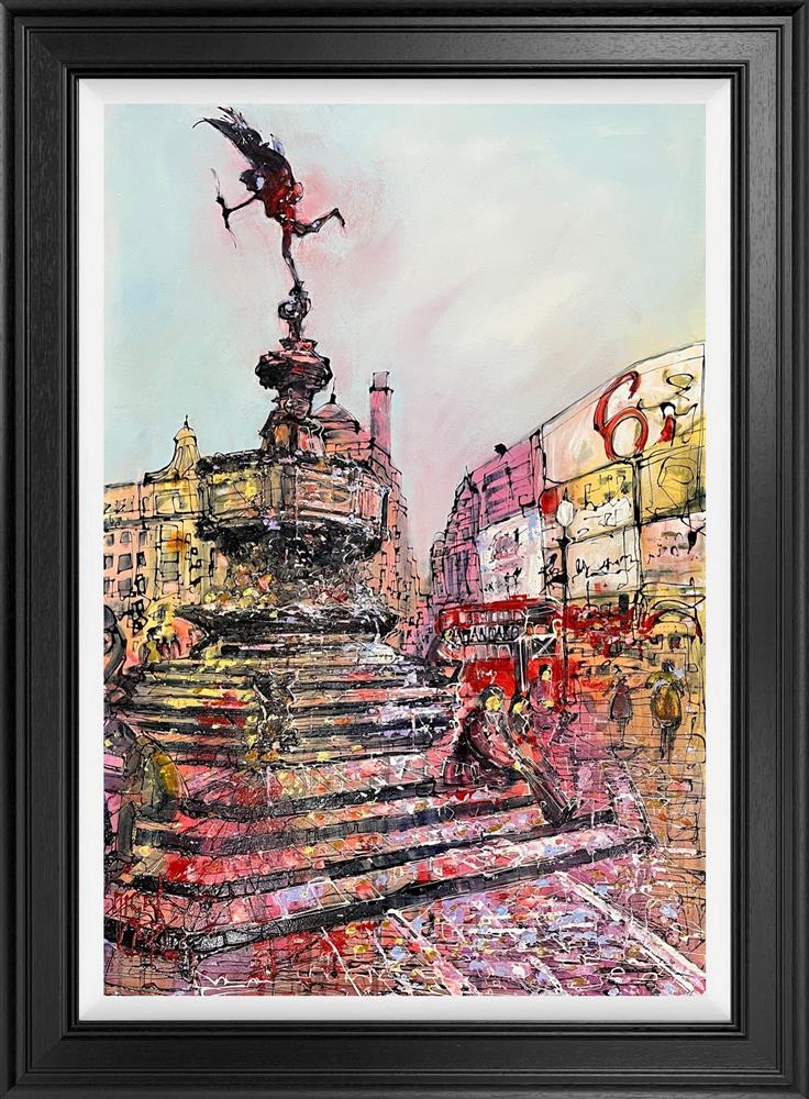 the love of london framed original by artist nigel cooke
