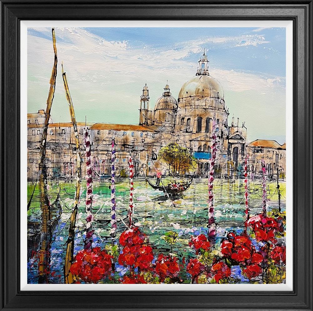 the love of venice framed original by artist nigel cooke