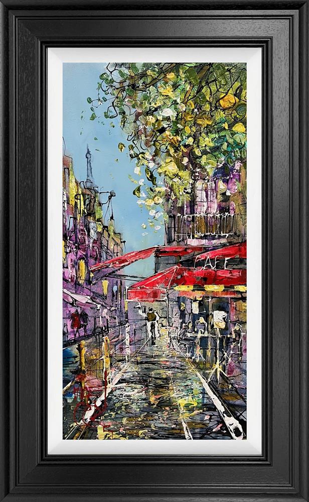 the parisan streets framed original by artist nigel cooke