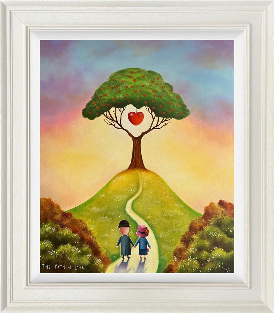 the path of love framed original by artist michael abrams