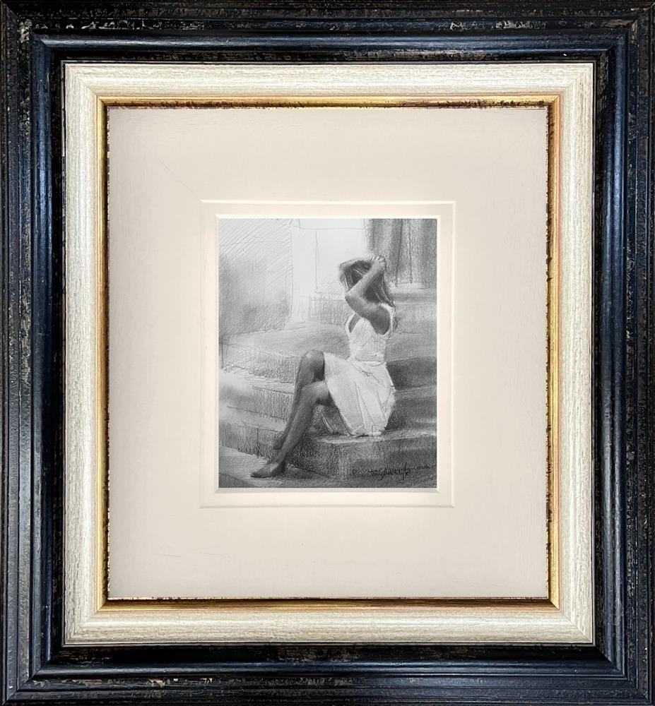 the thinking step framed original study by artist tony hinchliffe