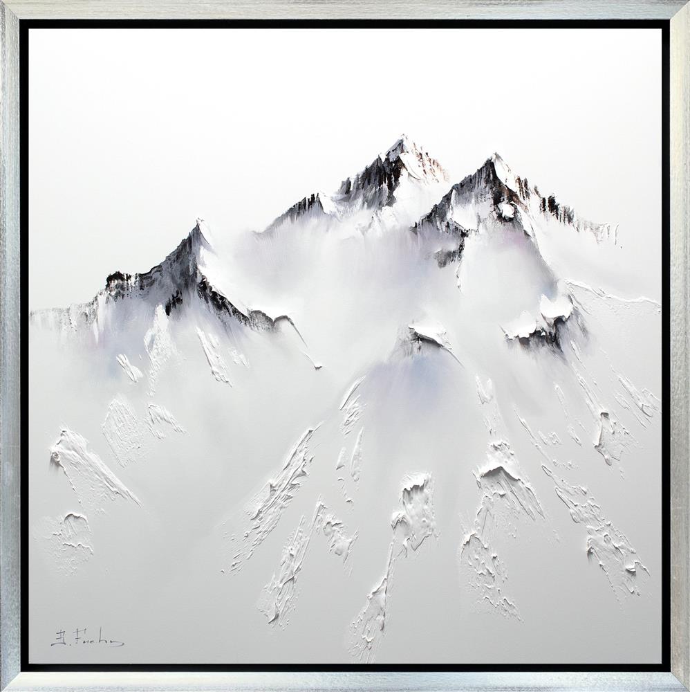 the three that guard framed original by artist bozhena fuchs