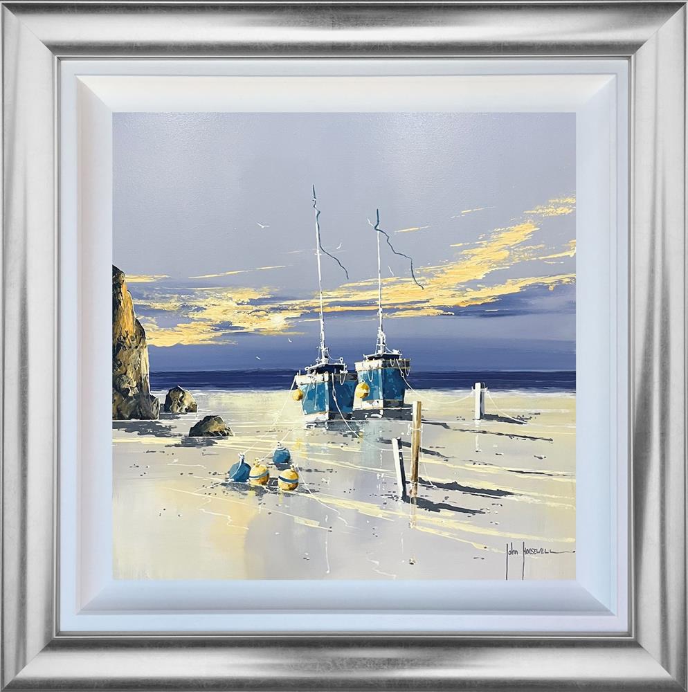 the waiting tide framed original by artist john horsewell