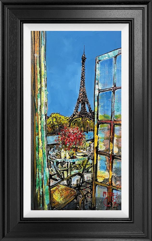 the window of love framed original by artist nigel cooke