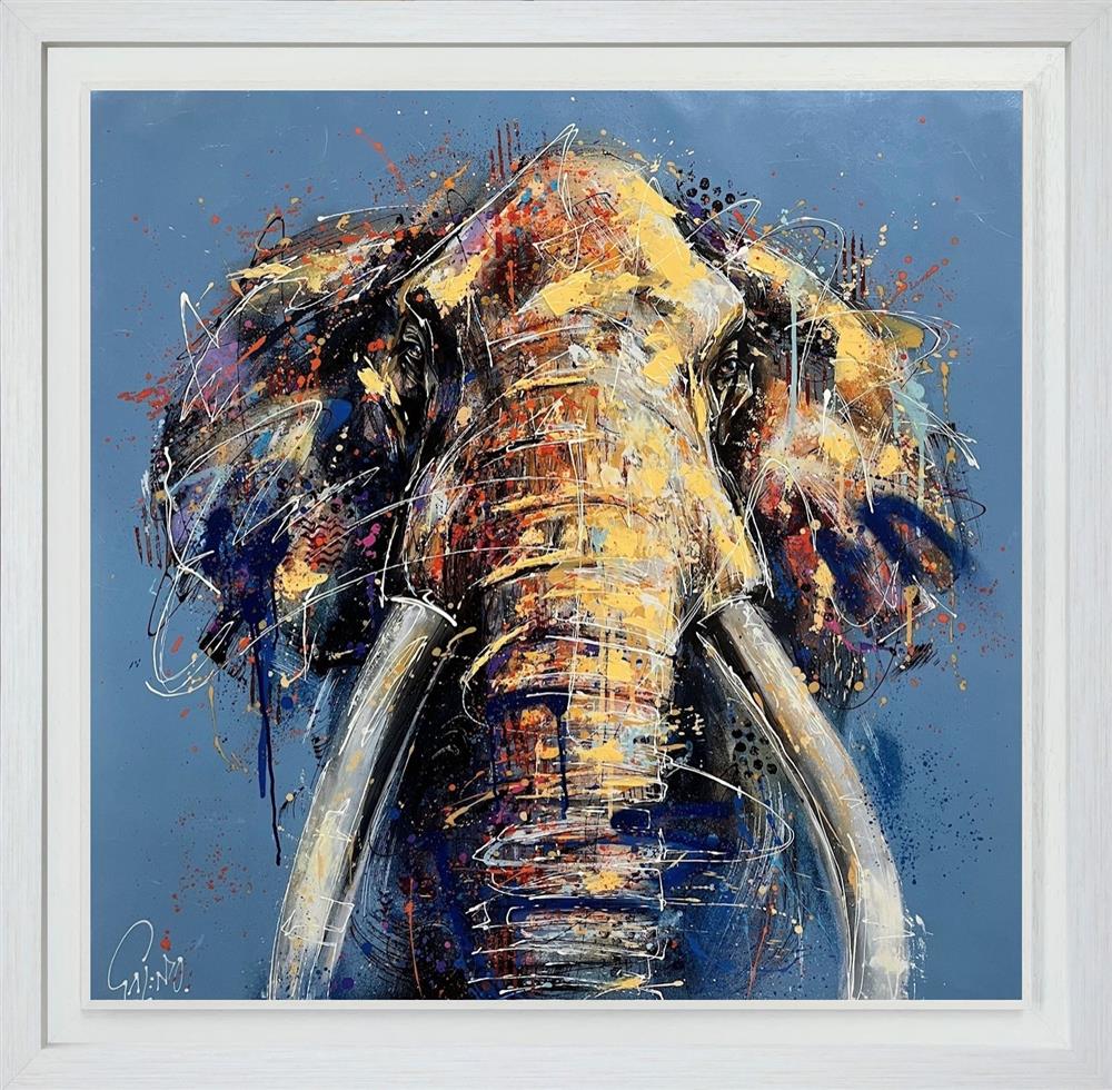 titan deluxe canvas print framed by artist joe galindo