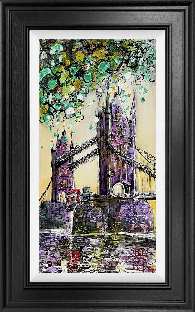 towers of london framed original by artist nigel cooke