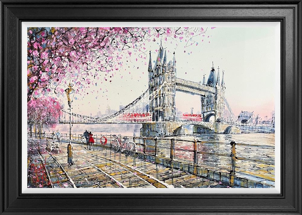 TowersUnder The Blossom framed print by artist nigel cooke