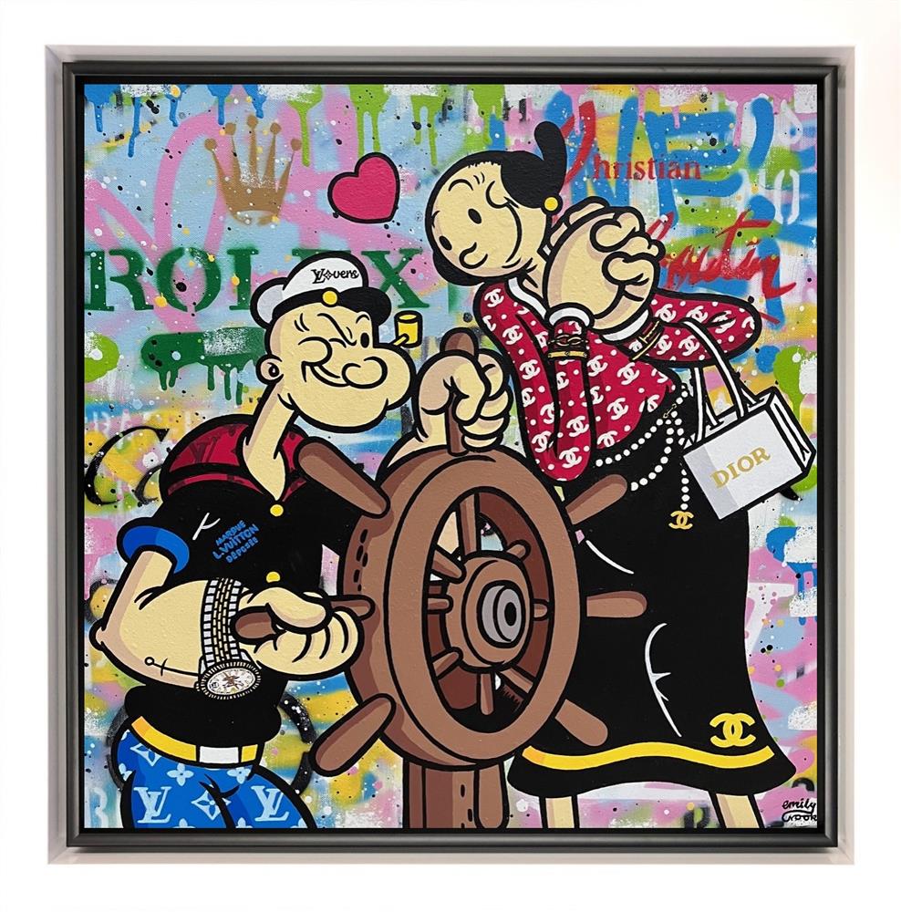 turning into love framed original by artist emily crook