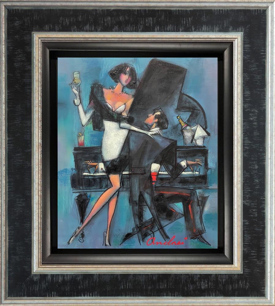 velvet notes framed print by artist andrei protsouk