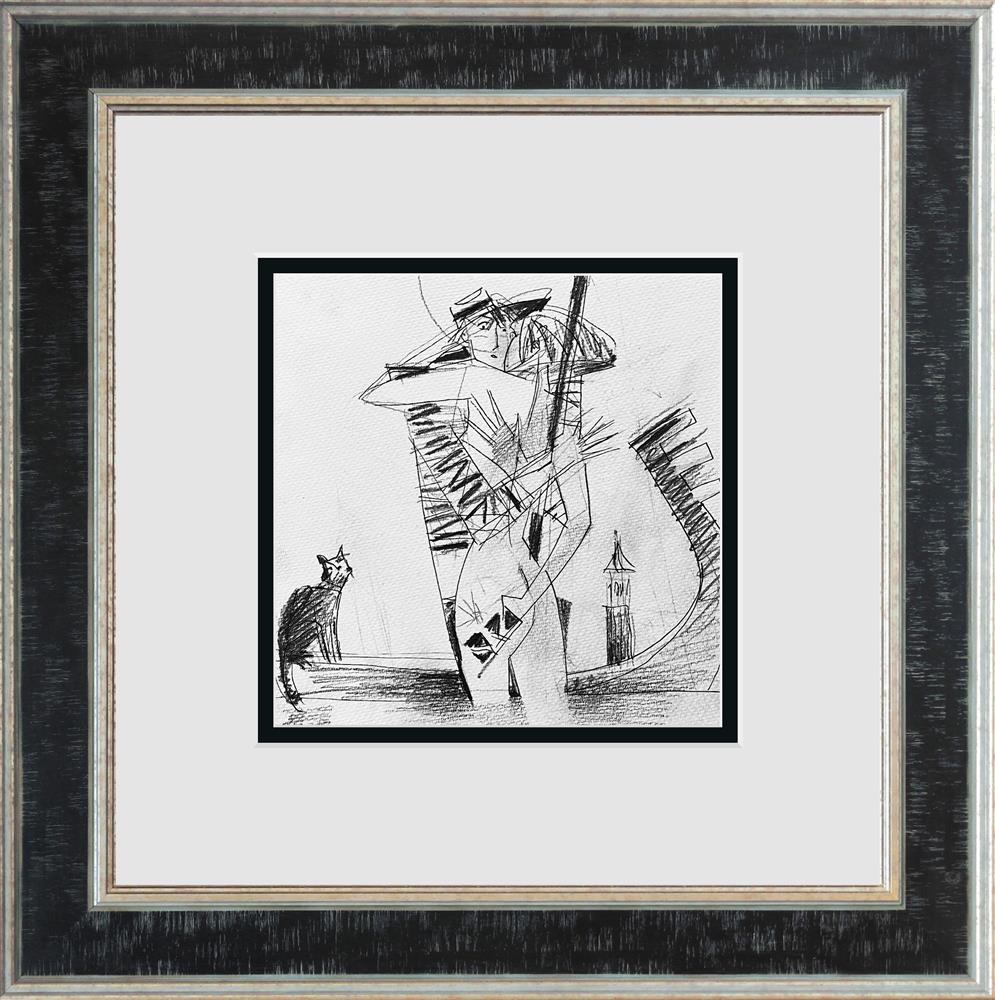 venice in venice study framed original by artist andrei protsouk