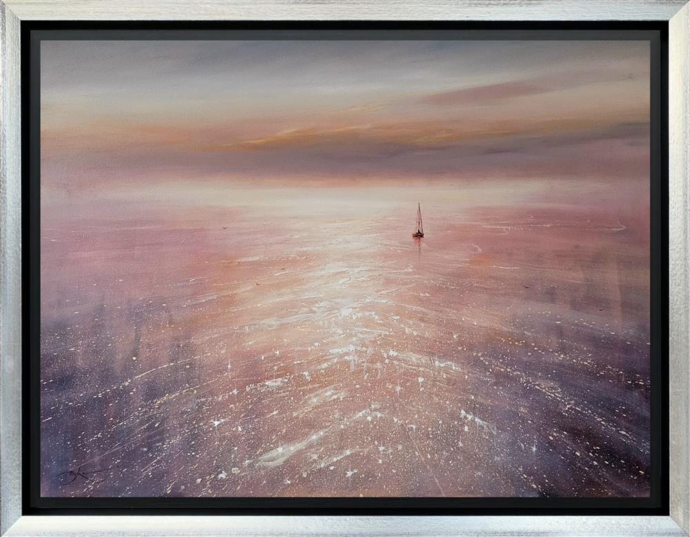 western escape framed original by artist ben payne