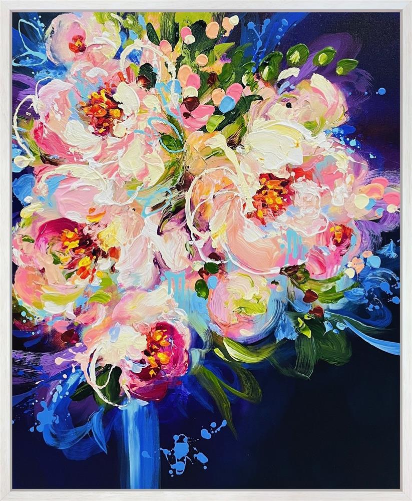 where love takes us framed original by artist anna cher