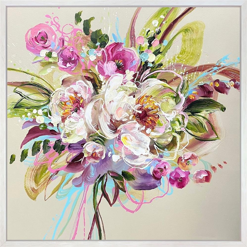 whispers of spring framed original by artist anna cher